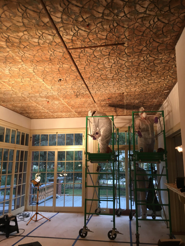 Mistletoe Sunroom: Saved from the Ravages of Time – Jekyll Island Foundation How To Hang Mistletoe From Ceiling